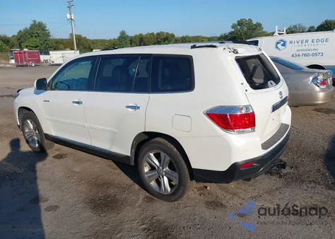 2012 Toyota Highlander Limited V6 z USA, uszkodzony, nr VIN 5TDDK3EH8CS113501